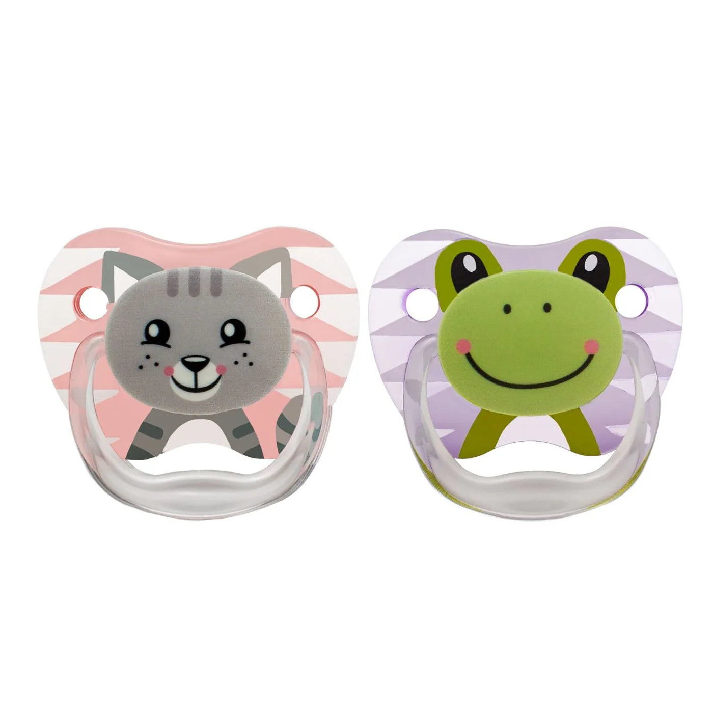 Dr Brown PreVent Shield Stage 1 Soother (Cat/Frog Design) - Pack of 2