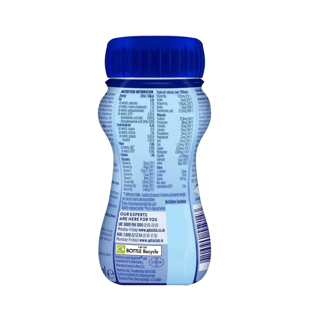 Aptamil 2 Follow On Ready to Drink Liquid Milk 6-12 months 200ml