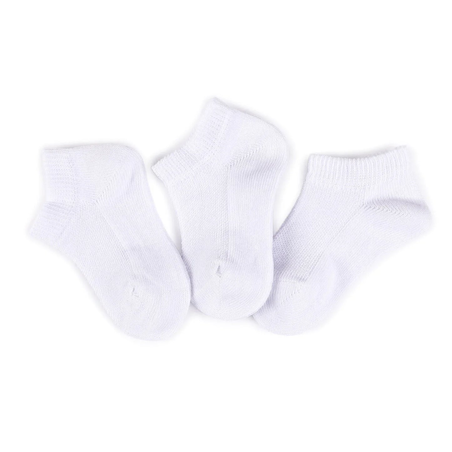 HelloBaby Unisex Socks 3 pcs - White