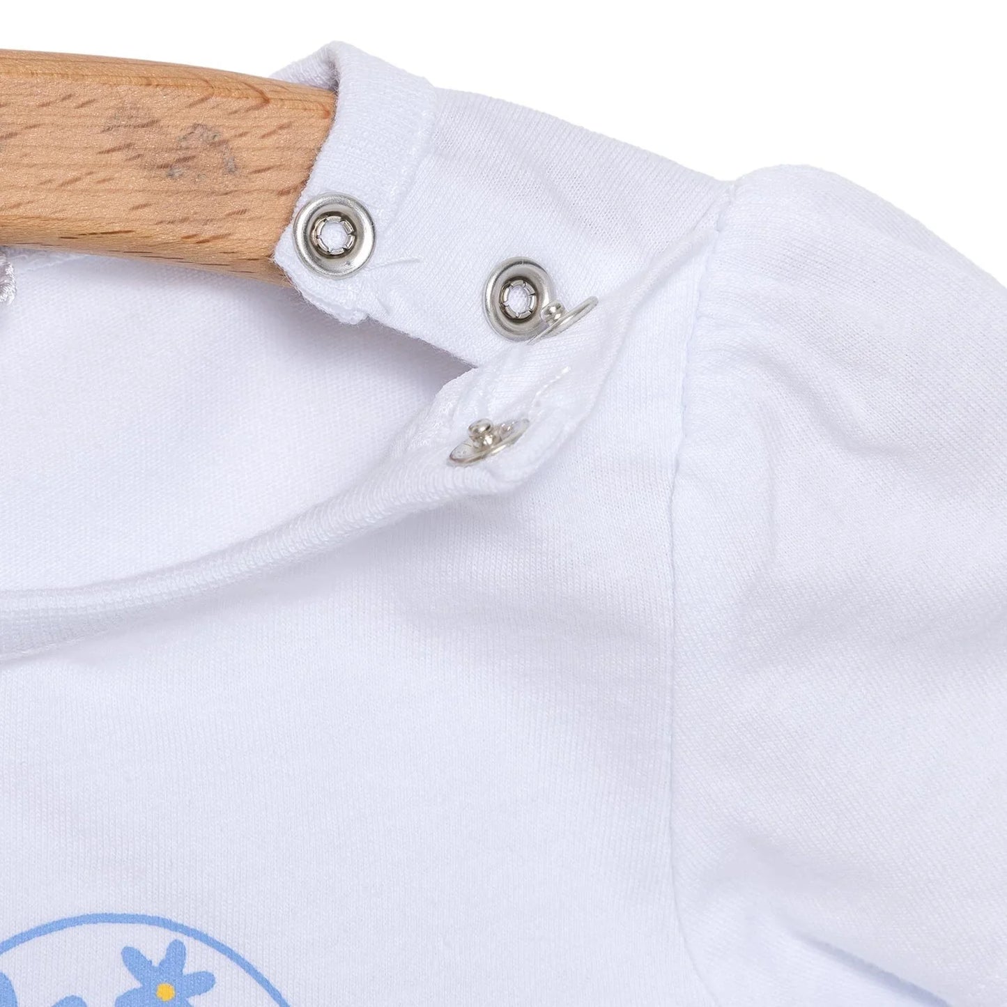 HelloBaby Girl Heart & Flower Patterned Short & T-shirt - Light Blue