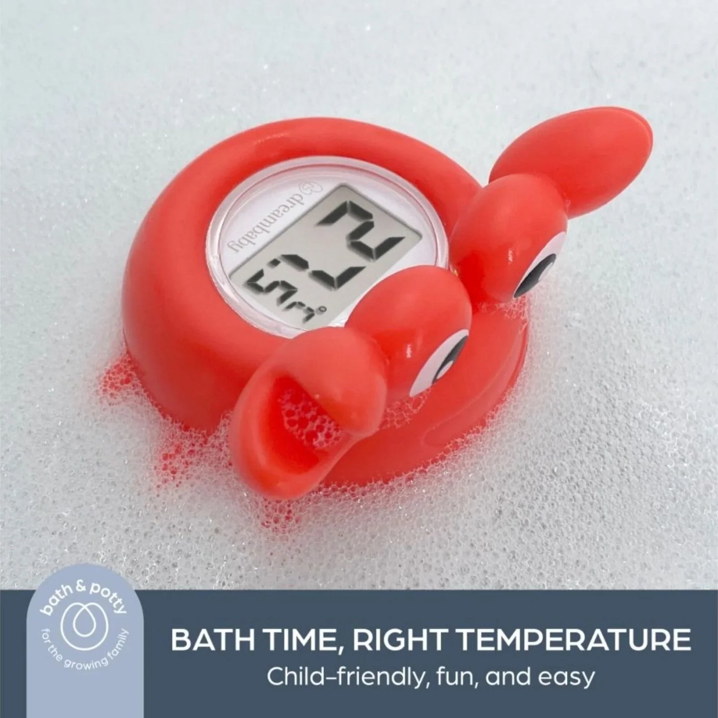 Dreambaby 2-in-1 Room & Bath Crab Thermometer