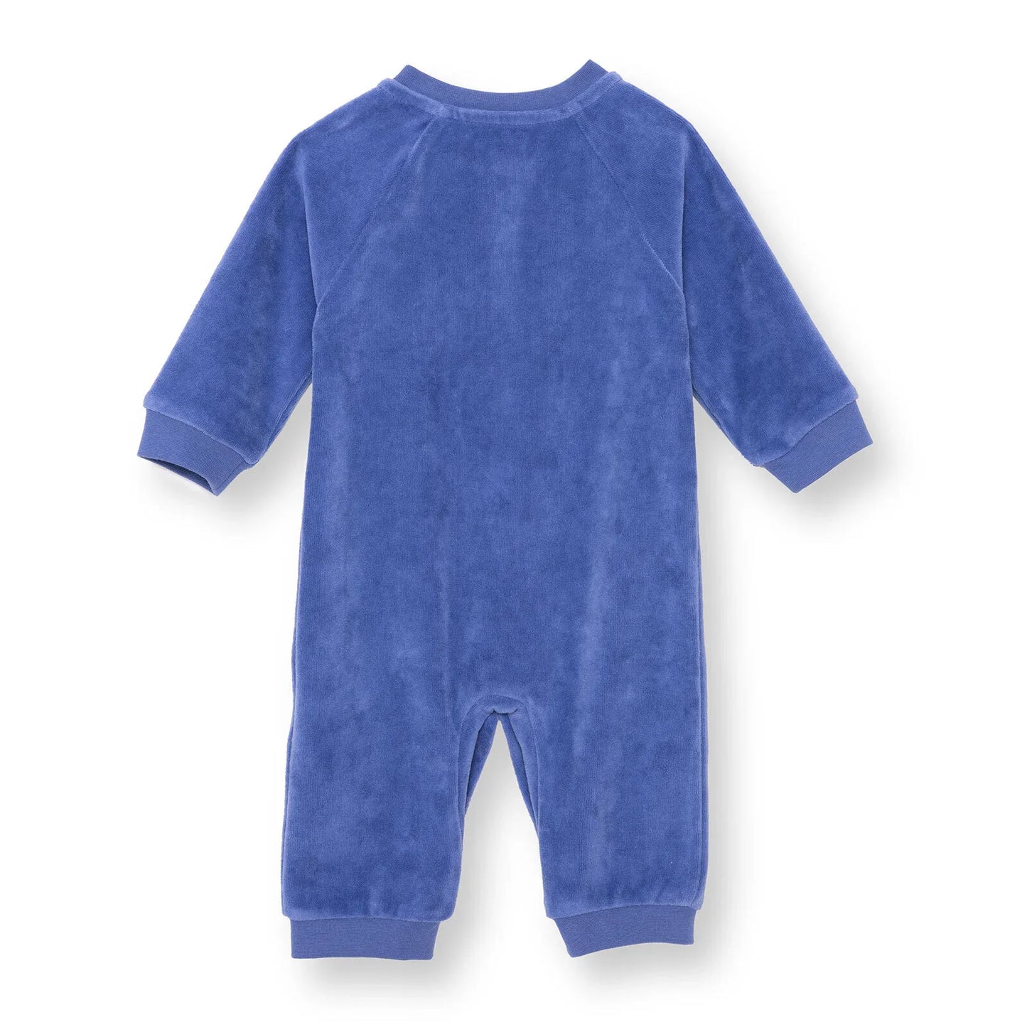 HelloBaby Newborn Velvet Footless Jumpsuit - Indigo