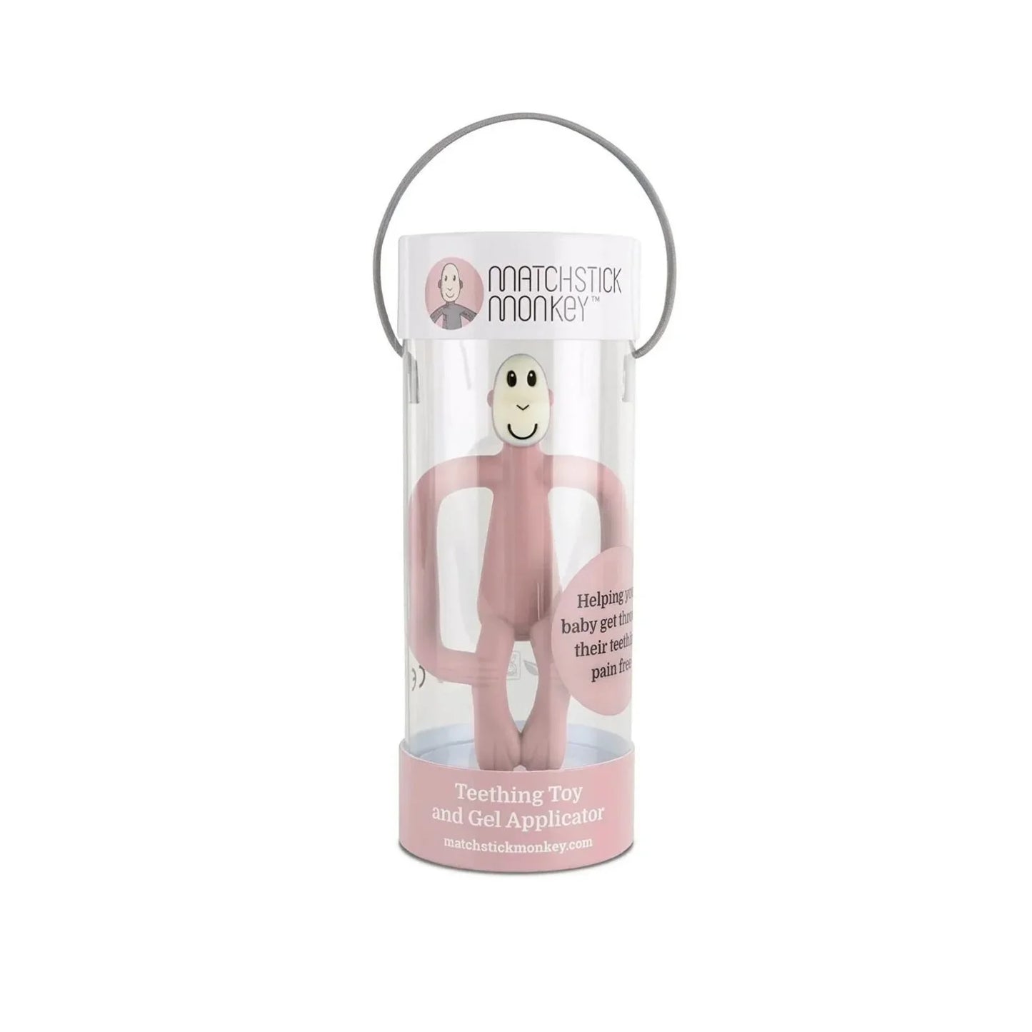 Matchstick Monkey Original Teething Toy - Dusty Pink