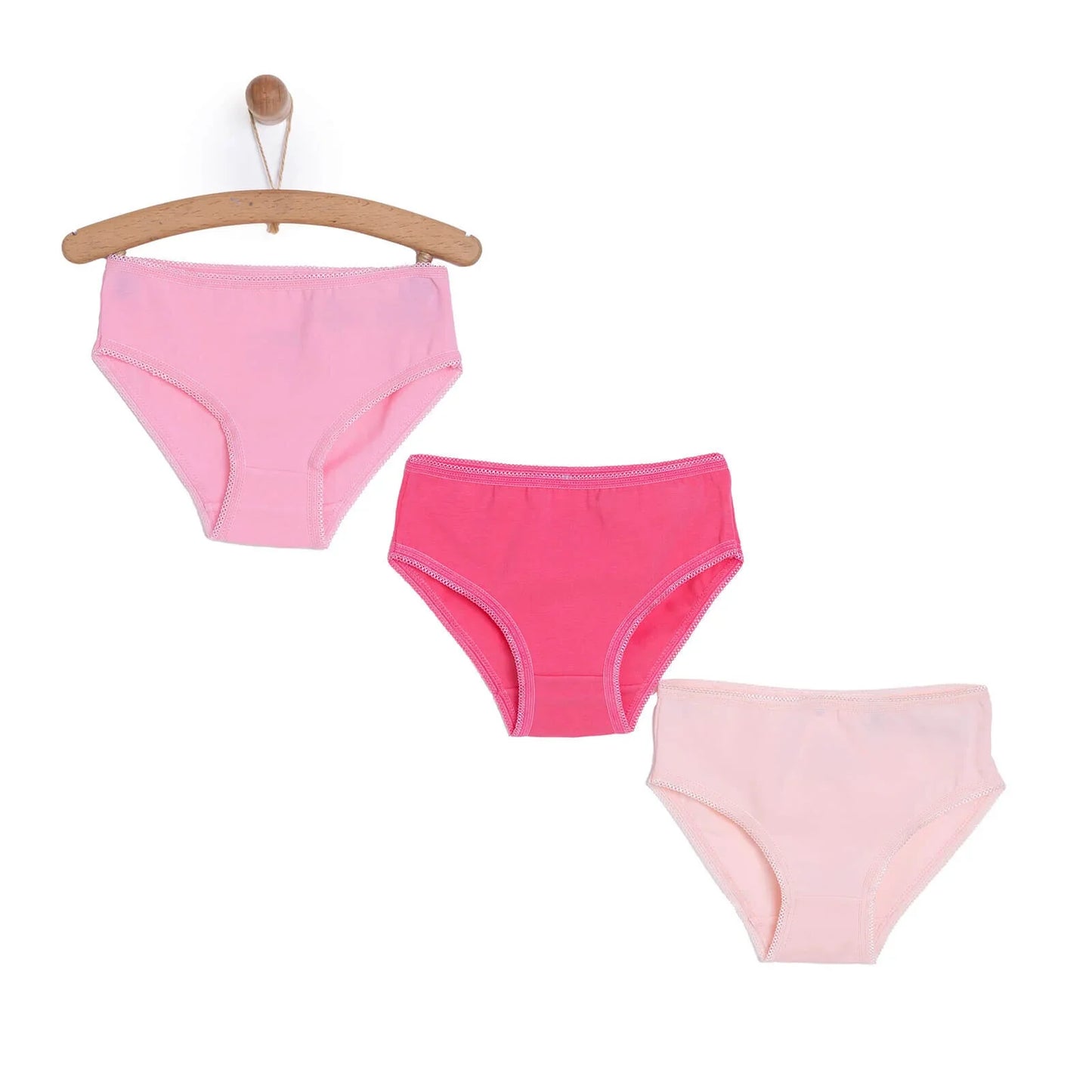 HelloBaby Baby Girl Underwear 3 pcs - Pink