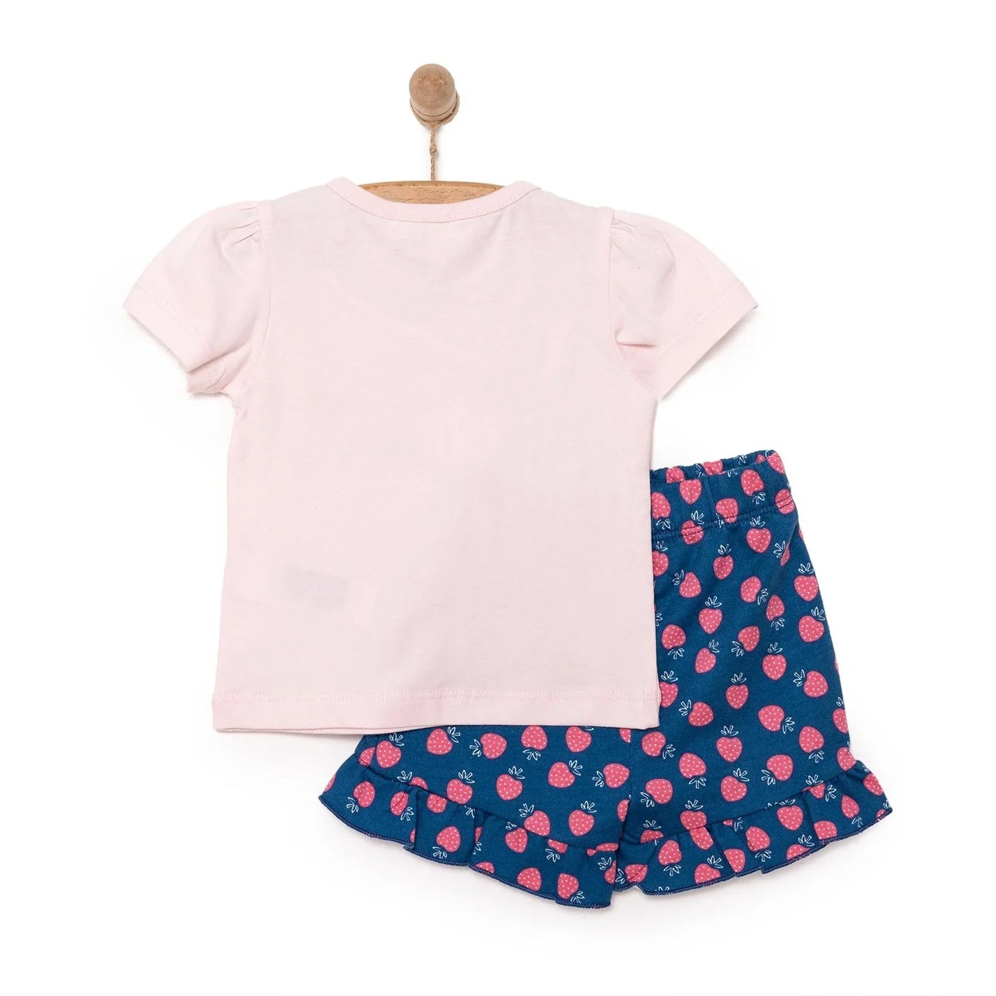 HelloBaby Girl Strawberry Patterned T-shirt - Pink