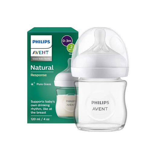 Philips Avent Natural Response Glass Bottle 0-3 months 120ml