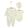 HelloBaby Boy Jumpsuit-Body-Hat - Green