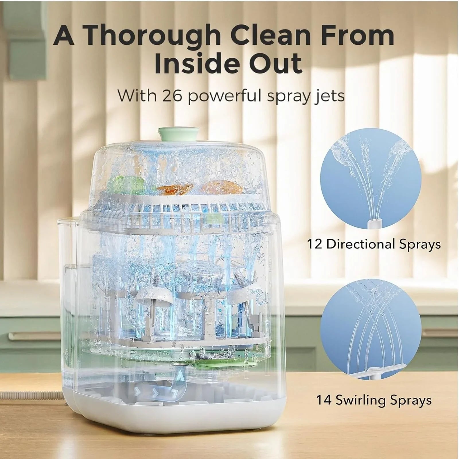 Momcozy KleanPal Pro Baby Bottle Washer & Steriliser & Dryer