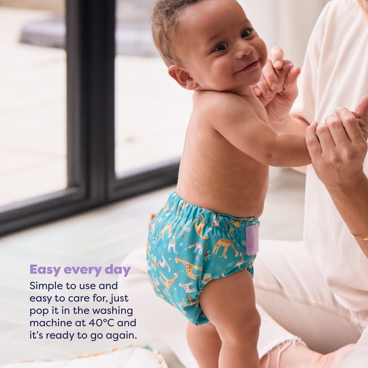 The Nighttime Reusable Nappy Bundle in Wild Life