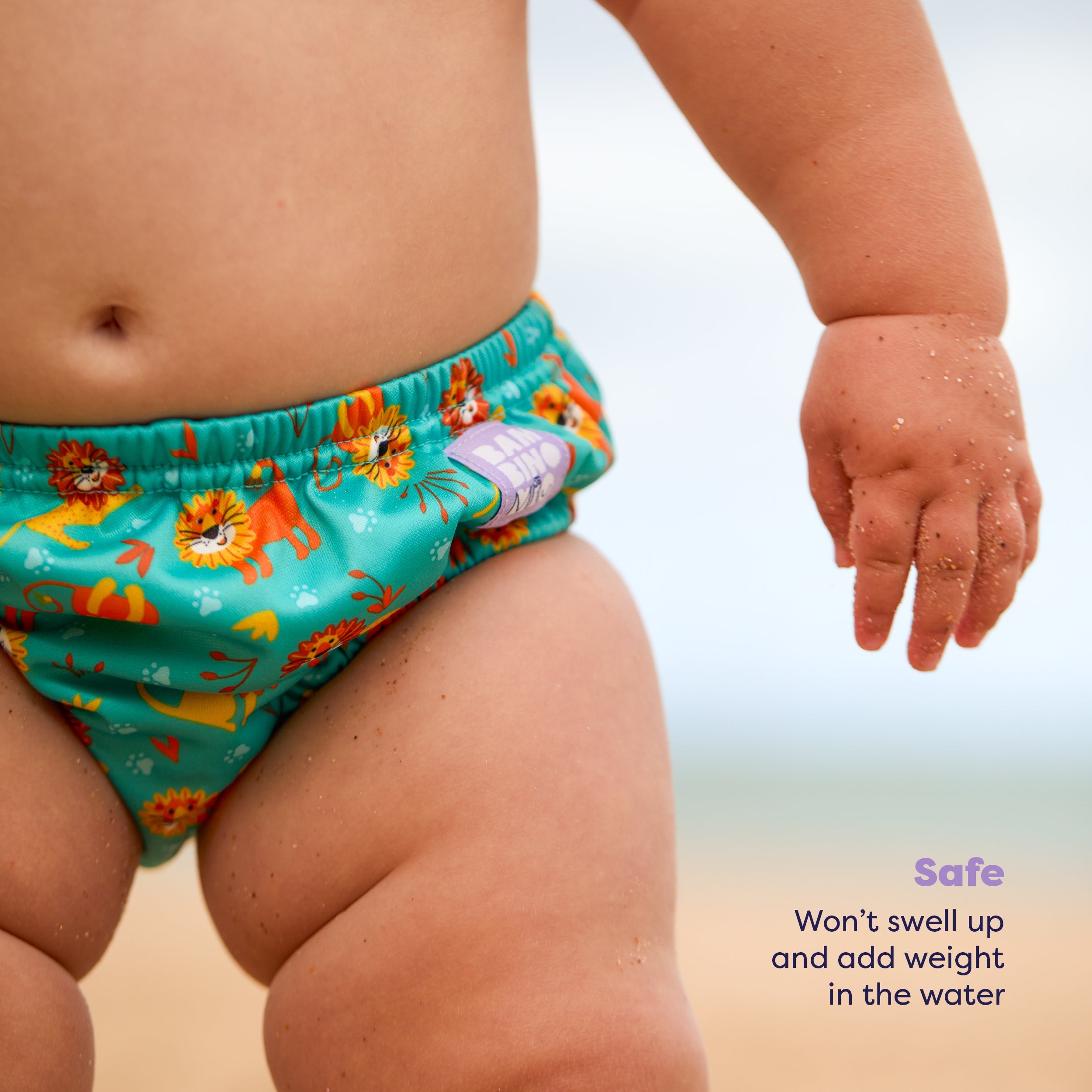 Reusable Swim Nappy in Cool Cats