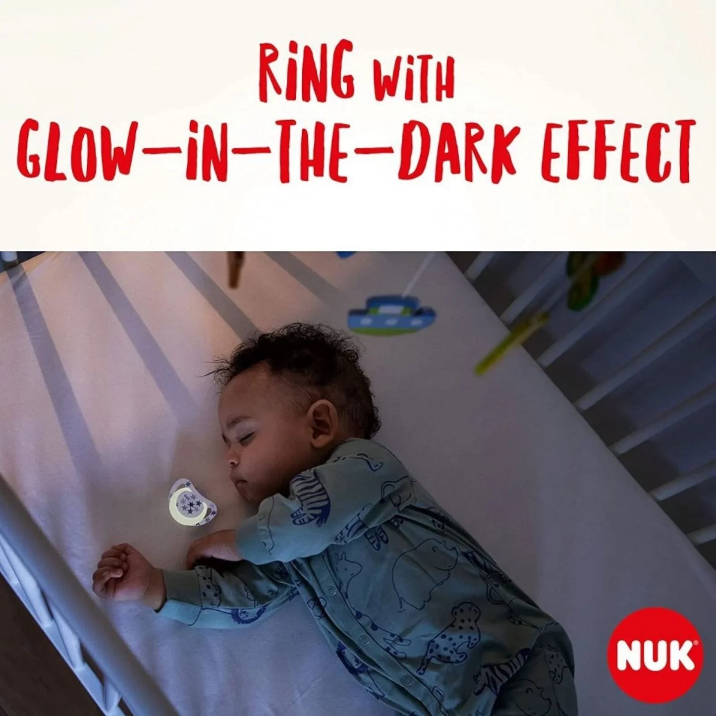 NUK Star Day & Night Soother 18-36 months Pack of 2 - Blue