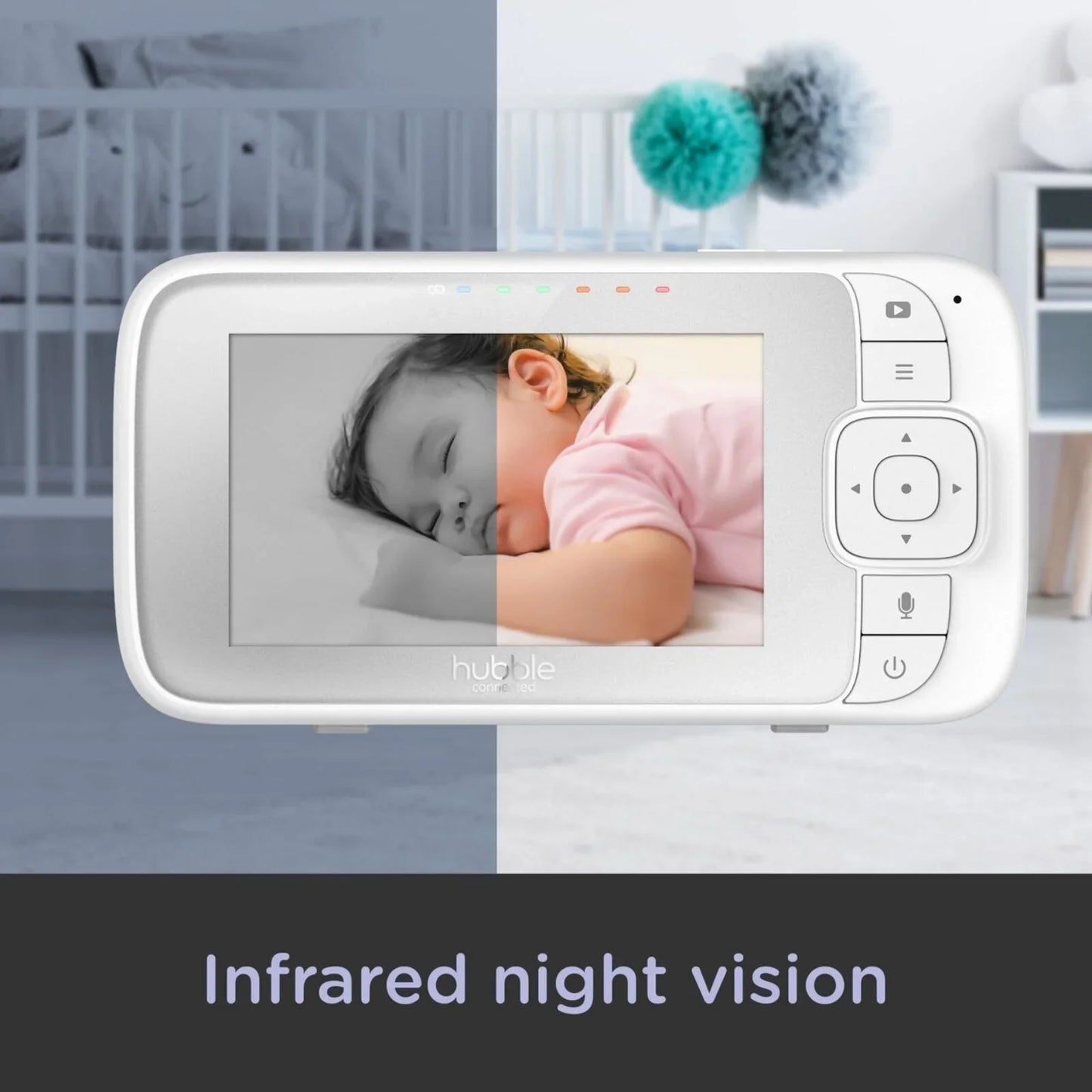 Hubble Nursery View Select - 4.3" Baby Monitor White