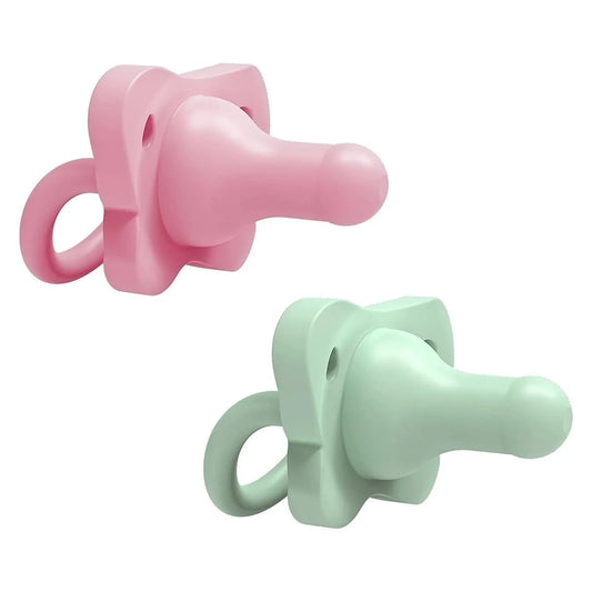 Dr. Brown's One Piece Silicone Soother 0+ months Pack of 2 - Pink