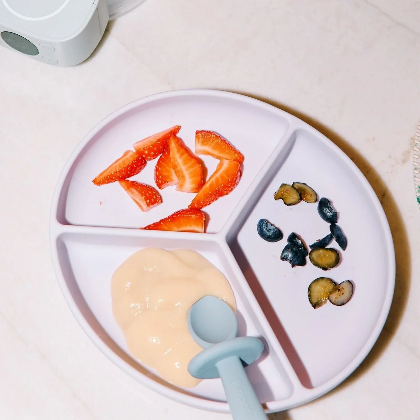 Pippeta Silicone Suction Plate - Ash Rose