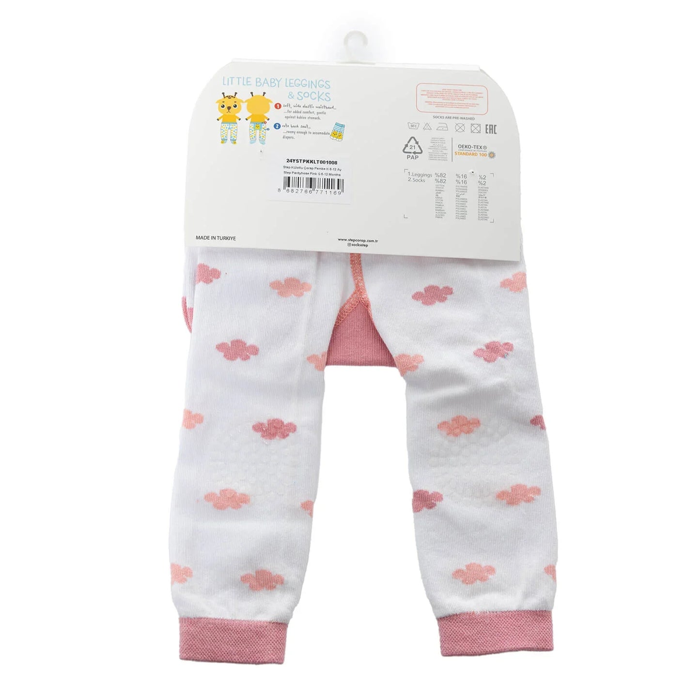 Step Tights and Socks - Pink