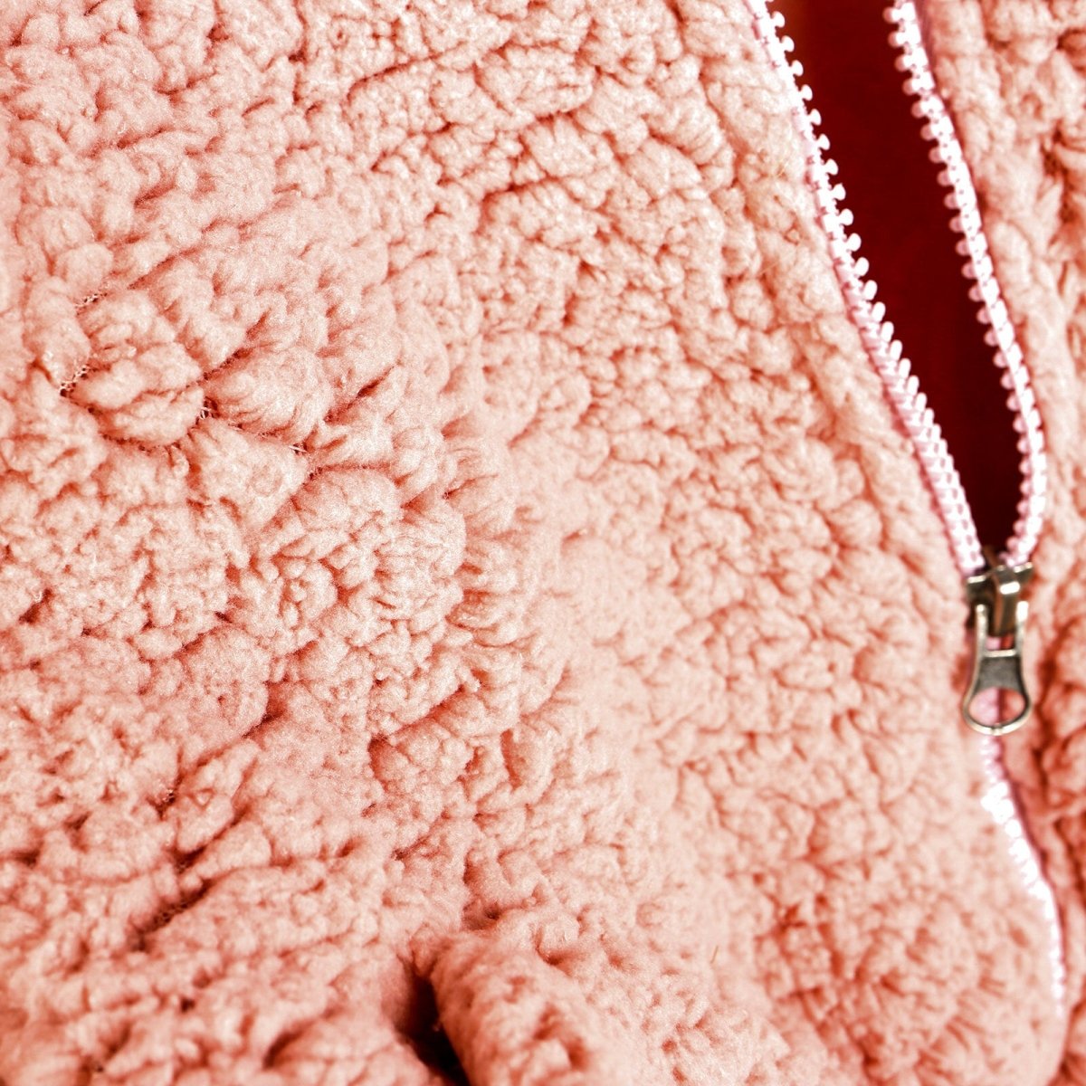 Midimod Newborn Rabbit Ear Welsoft Footed Jumpsuit - Light Rose