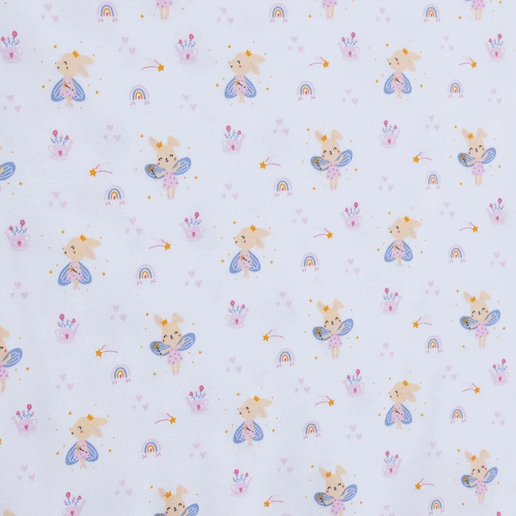 Little Dreams Bunny Print Jersey Baby Blanket (80 x 90 cm)