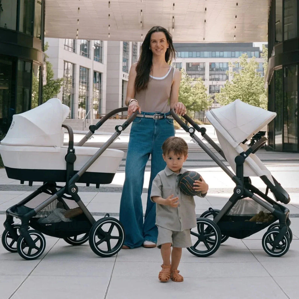 Cybex Eos Lux Silver 2-in-1 Pushchair - Seashell Beige