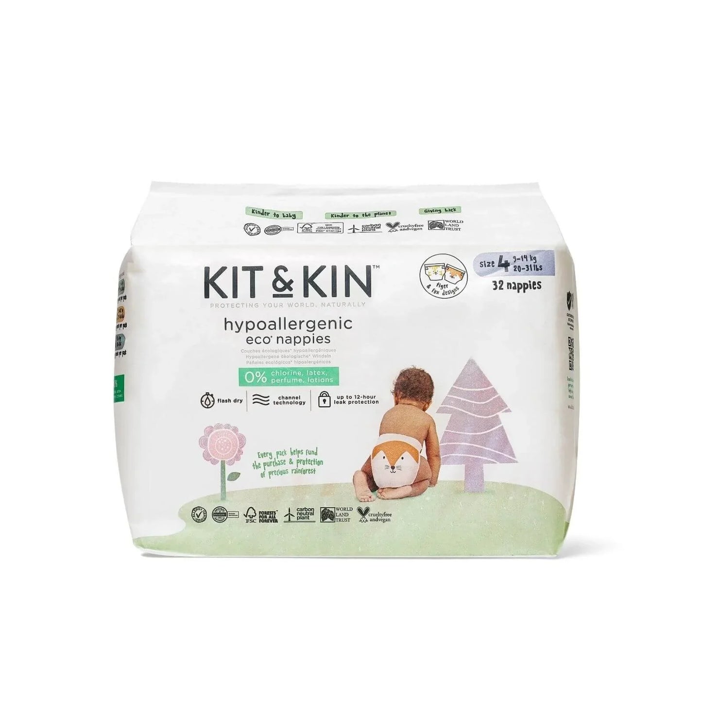 Kit & Kin Nappies Size 4 - 32 nappies