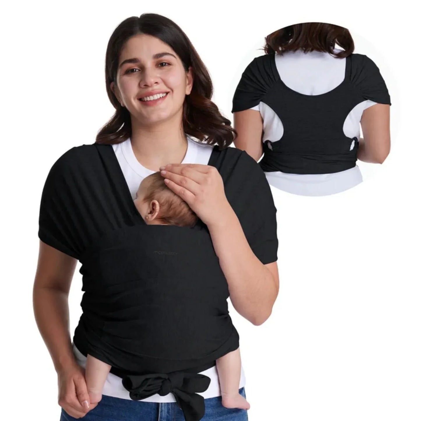 Momcozy Baby Wrap Carrier - Black