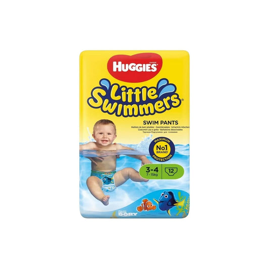 Huggies Little Swimmers Baby Size 3-4 Swim Pants - 12 nappies