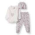 HelloBaby Newborn Body-Hat-Footed Bottom - Ecru