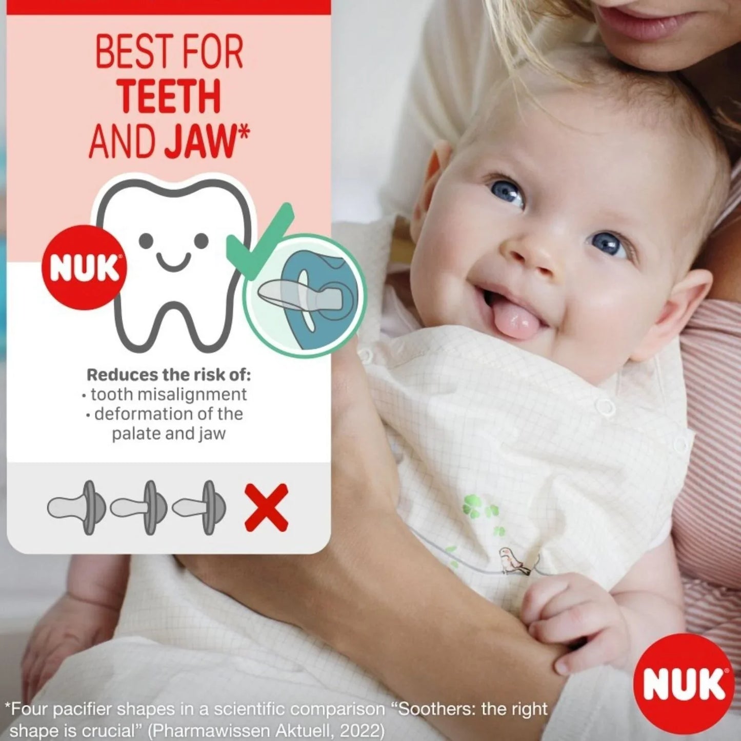 NUK Star Soother 0-6 months Pack of 2 - Pink