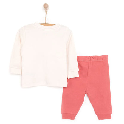 HelloBaby  Baby Girl  Long Sleeve Pyjamas Set - Ecru