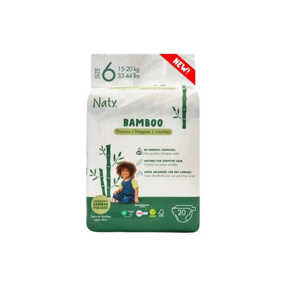 Naty Bamboo Viscose Baby Nappies Size 6 - 20 nappies