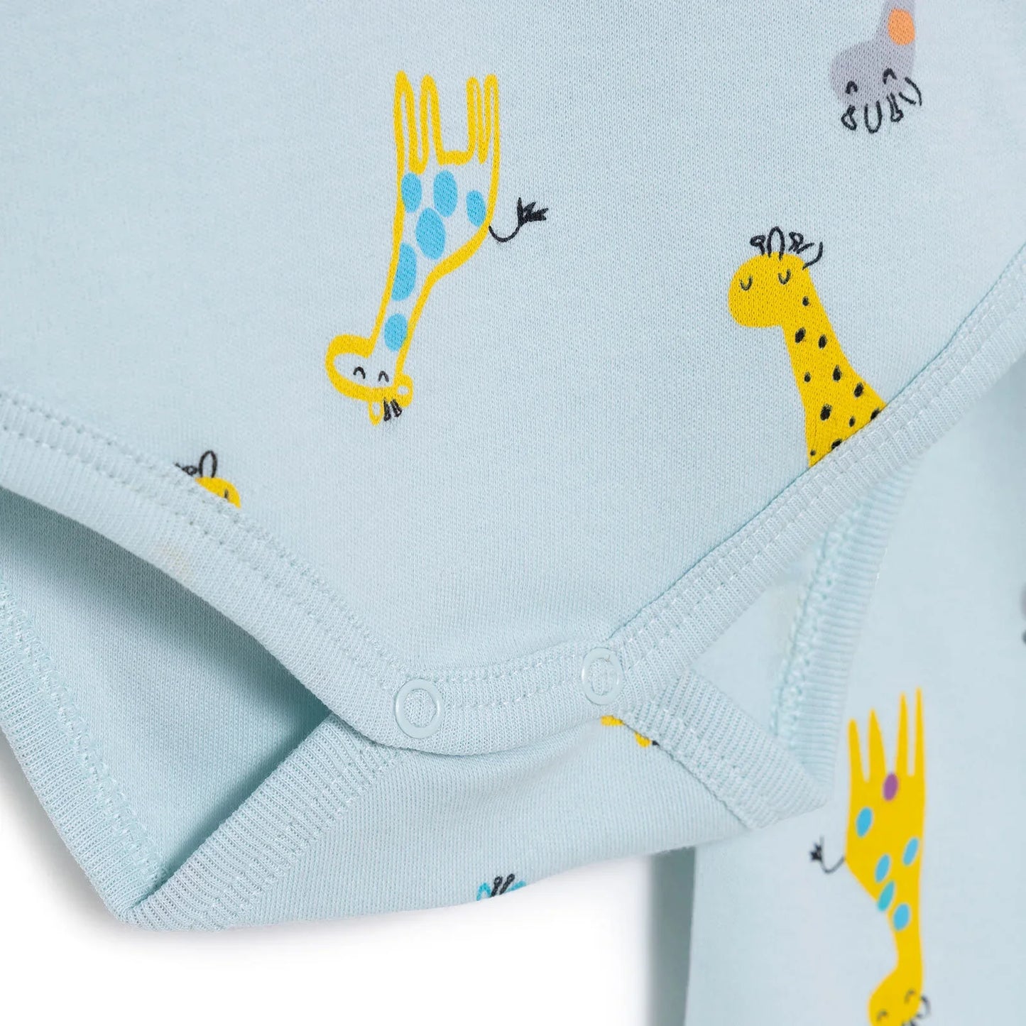 HelloBaby Unisex Body- Footless Bottom - Light Blue