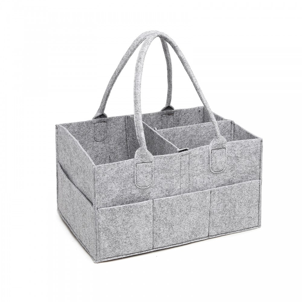 Kono Grey Felt Caddy Organiser With Storage