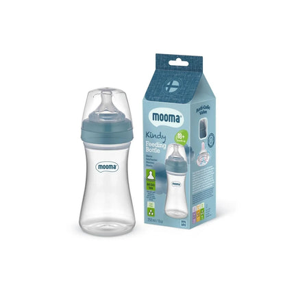 Mooma Kindy Bottle Fast Flow 18+ months 250ml - Ball Blue