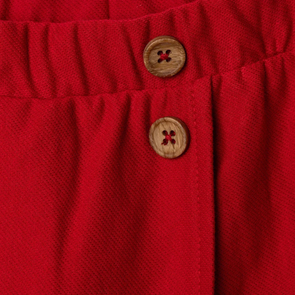 HelloBaby Girls Shorts with Buttons  Short Leg - Red