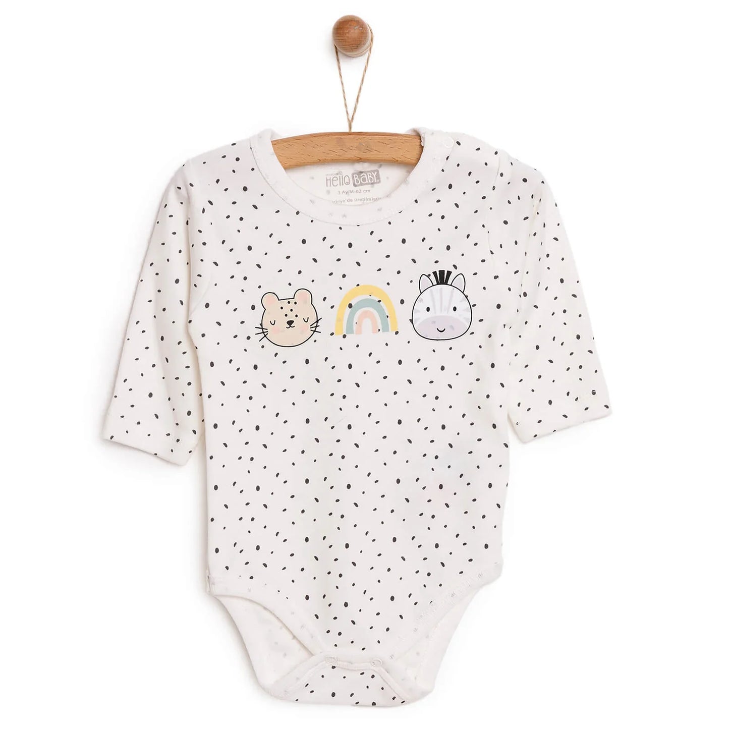 HelloBaby Baby Girl Long Sleeve Body - Ecru