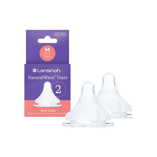 Lansinoh NaturalWave Medium Flow Teats Pack of 2