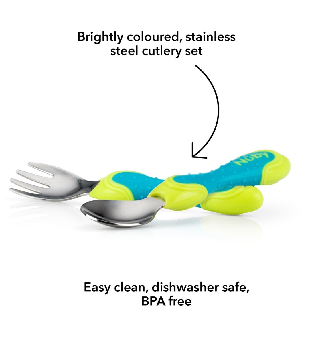 Nuby Stainless Steel Cutlery