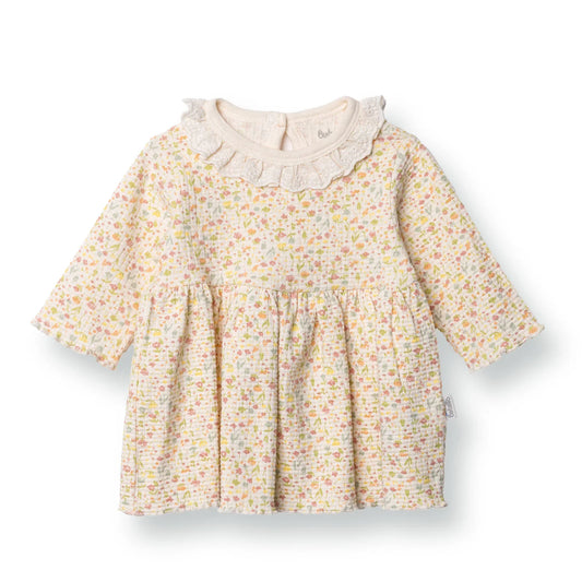 Bebetto Newborn Dress - Salmon