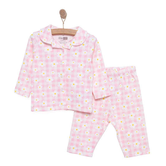 HelloBaby Girl Long Sleeve Pyjamas Set - Light Pink