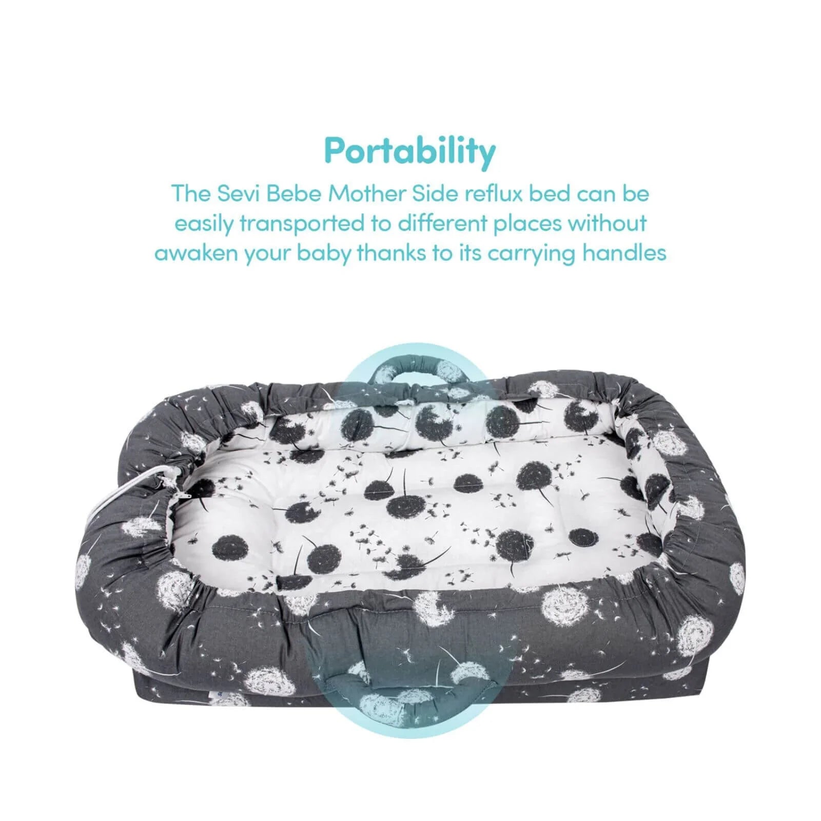 baby plus Mother Side Baby Reflux Bed Dandelion