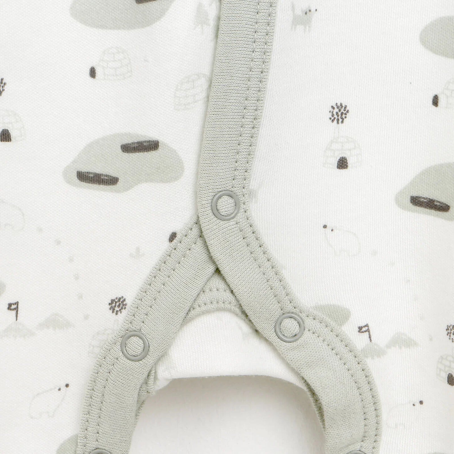 HelloBaby Newborn Baby Boy Footed Jumpsuit - Ecru