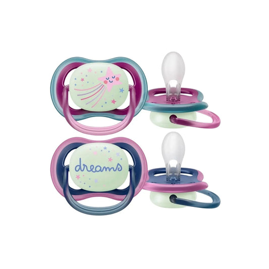 Philips Avent Ultra Air Night Soother 6-18 months Pack of 2