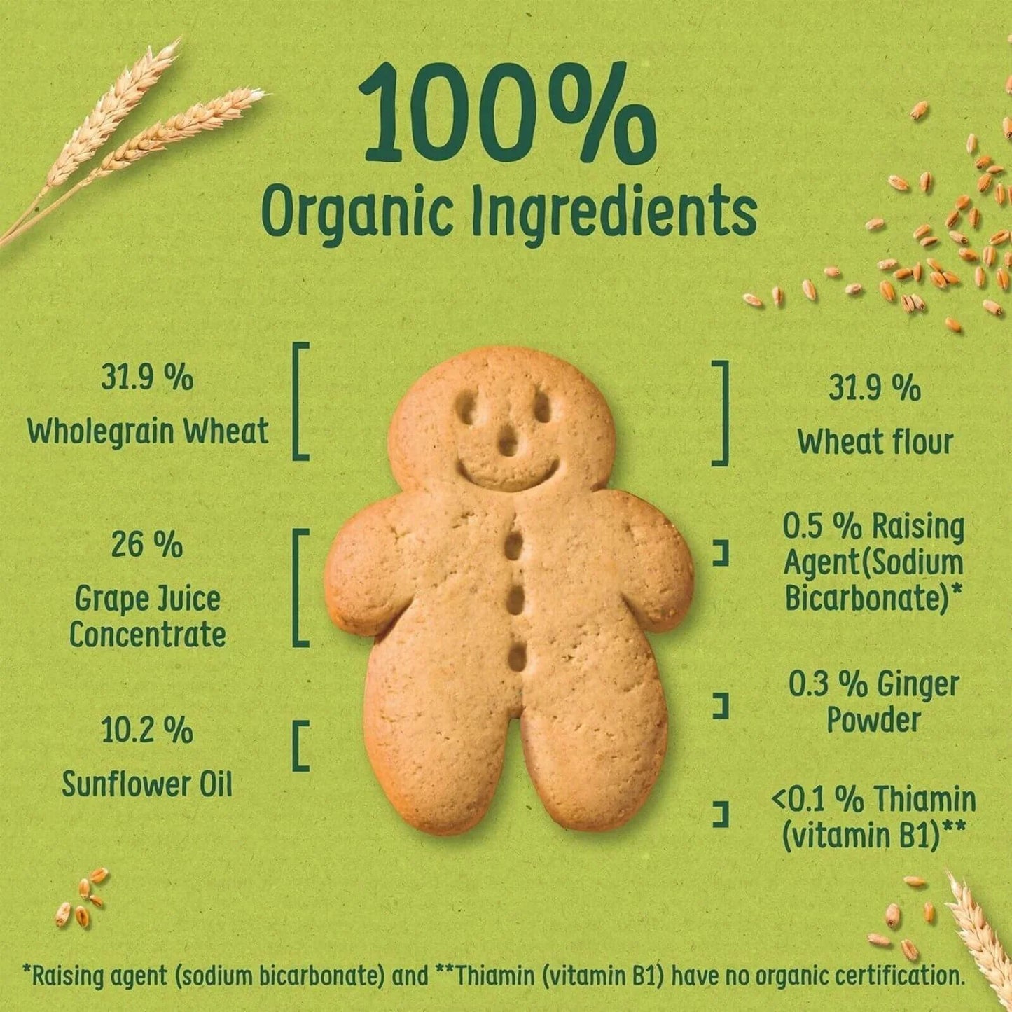 Organix Gingerbread Men Biscuits 12+ months 135g