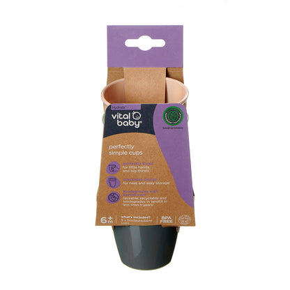Vital Baby Perfectly Simple Cups 5 Pack - Natural