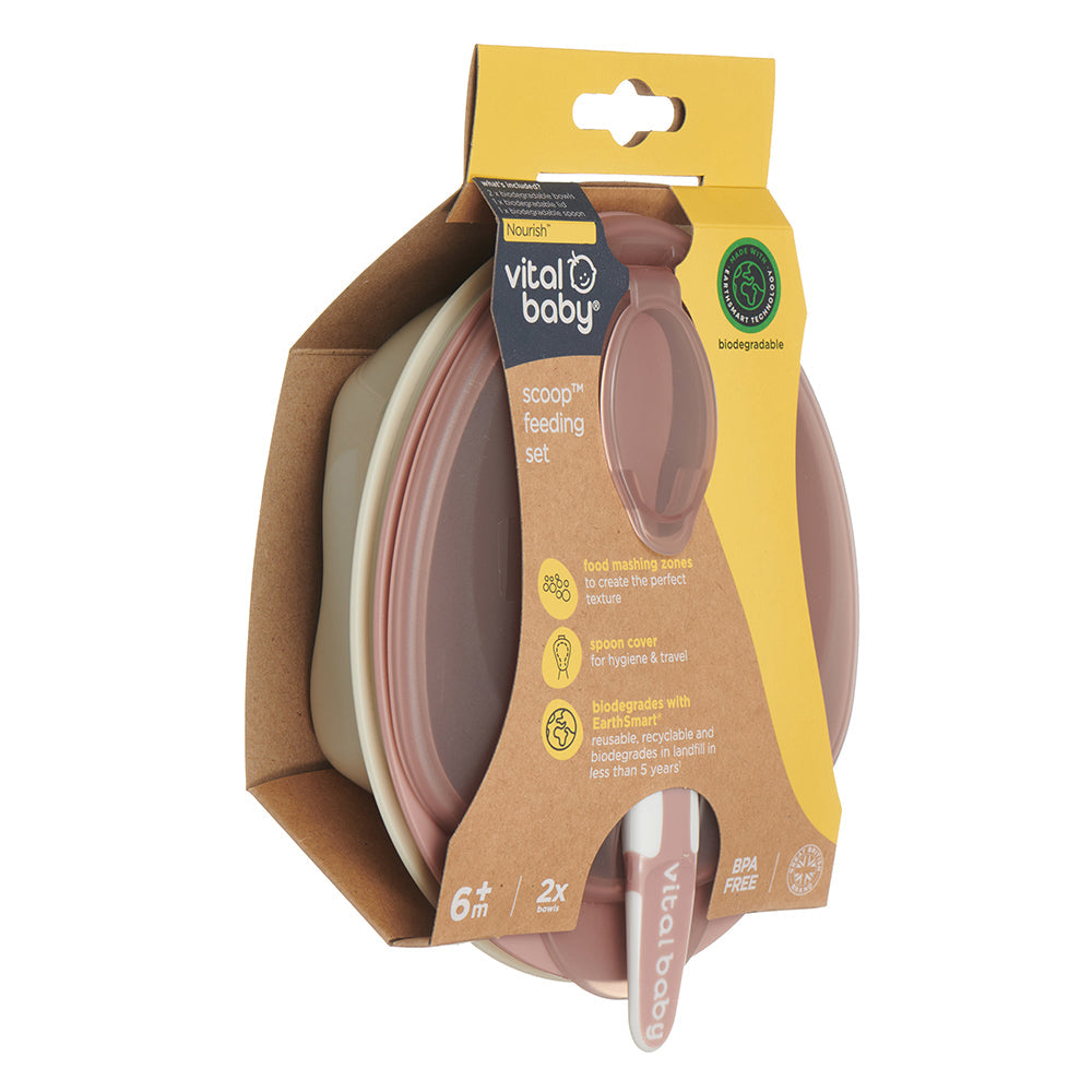 Vital Baby Scoop Travel Feeding Set - Natural Berry