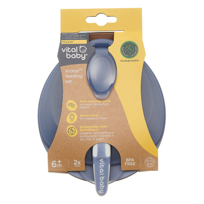 Vital Baby Scoop Travel Feeding Set - Natural Grape