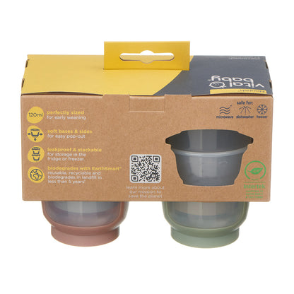 Vital Baby Store & Wean Pots 120ml - 4 Pack