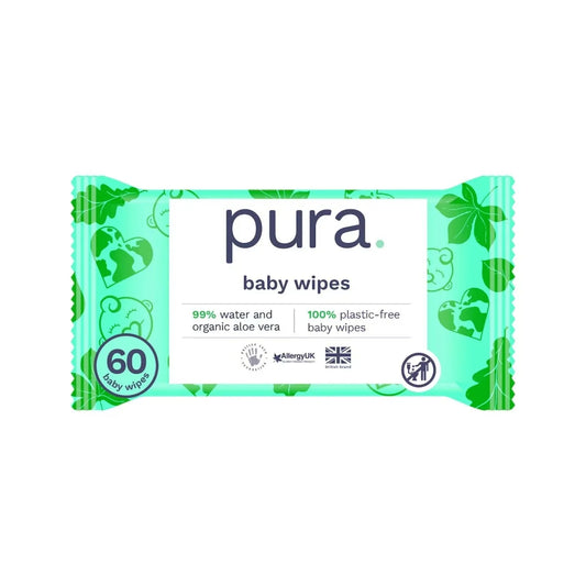 Pura Wipes Non-flushable 60 pcs