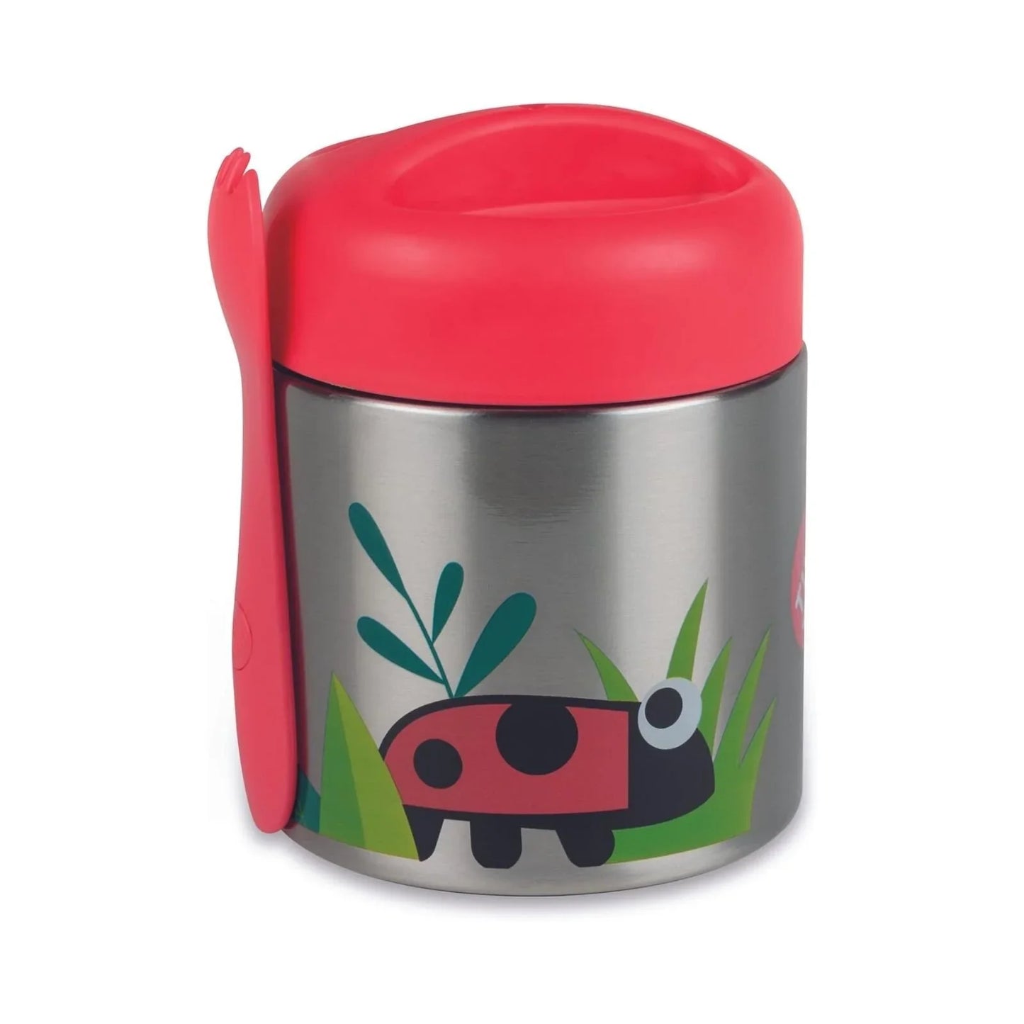 TUM TUM Thermal Food Flask with Magnetic Spork - Ladybird