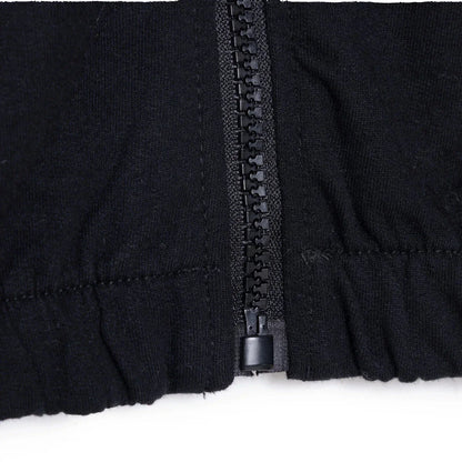 HelloBaby Girls Hooded Cardigan Crew Neck Long Sleeve - Black