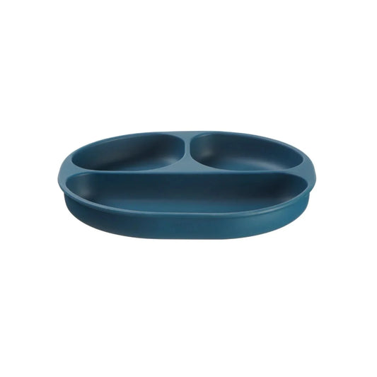 Vital Baby Nourish Silicone Suction Plate - Moody Blue